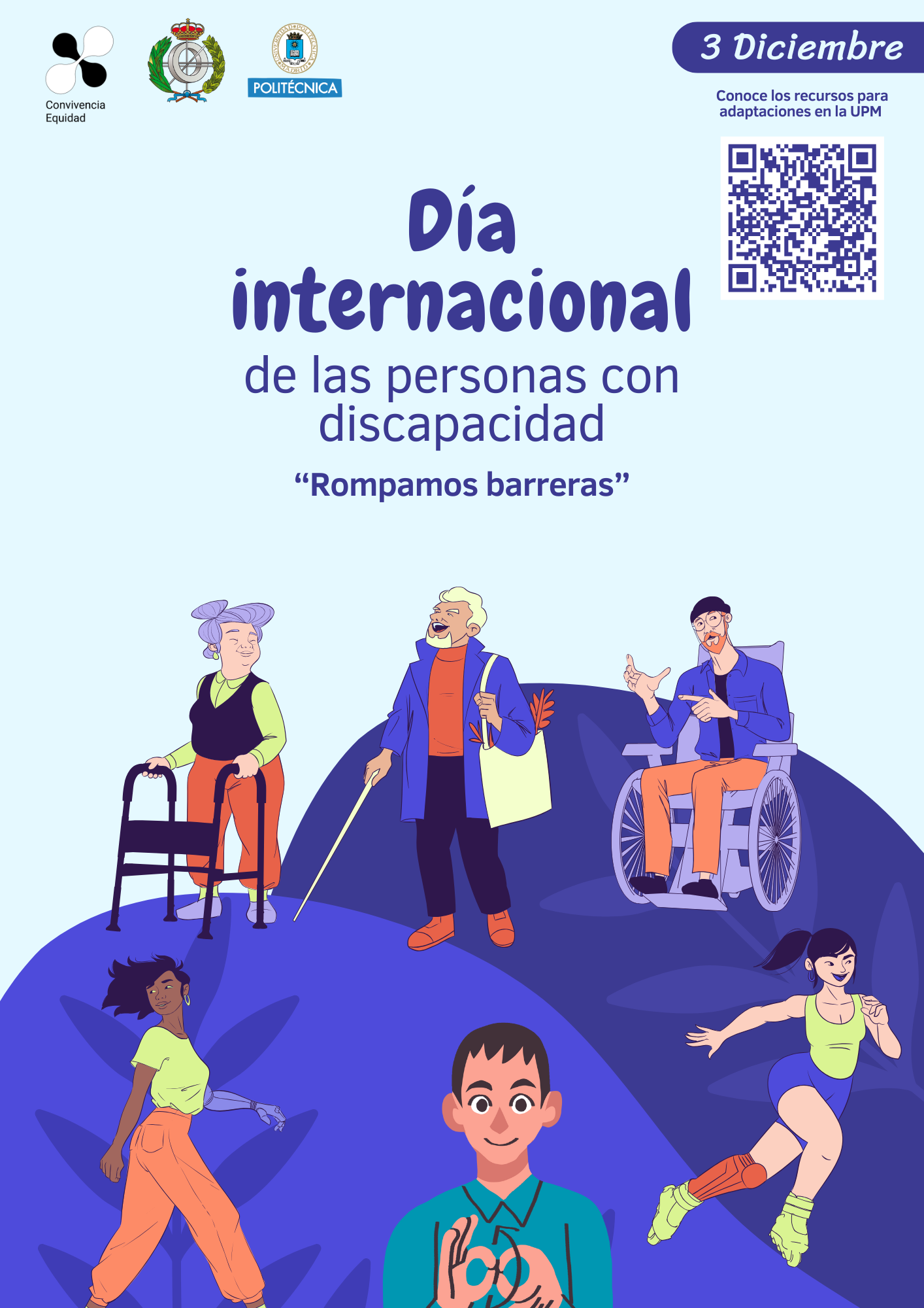 Cartel del Día Internacional de las Personas con Dicapacidad (3D) 2024